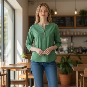 Green Women's Top